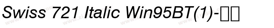 Swiss 721 Italic Win95BT(1)字体转换